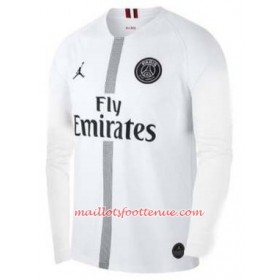 Maillot/Tenue Paris Saint-Germain Jodan Blanc Troisieme 2018/2019 Manche Longue